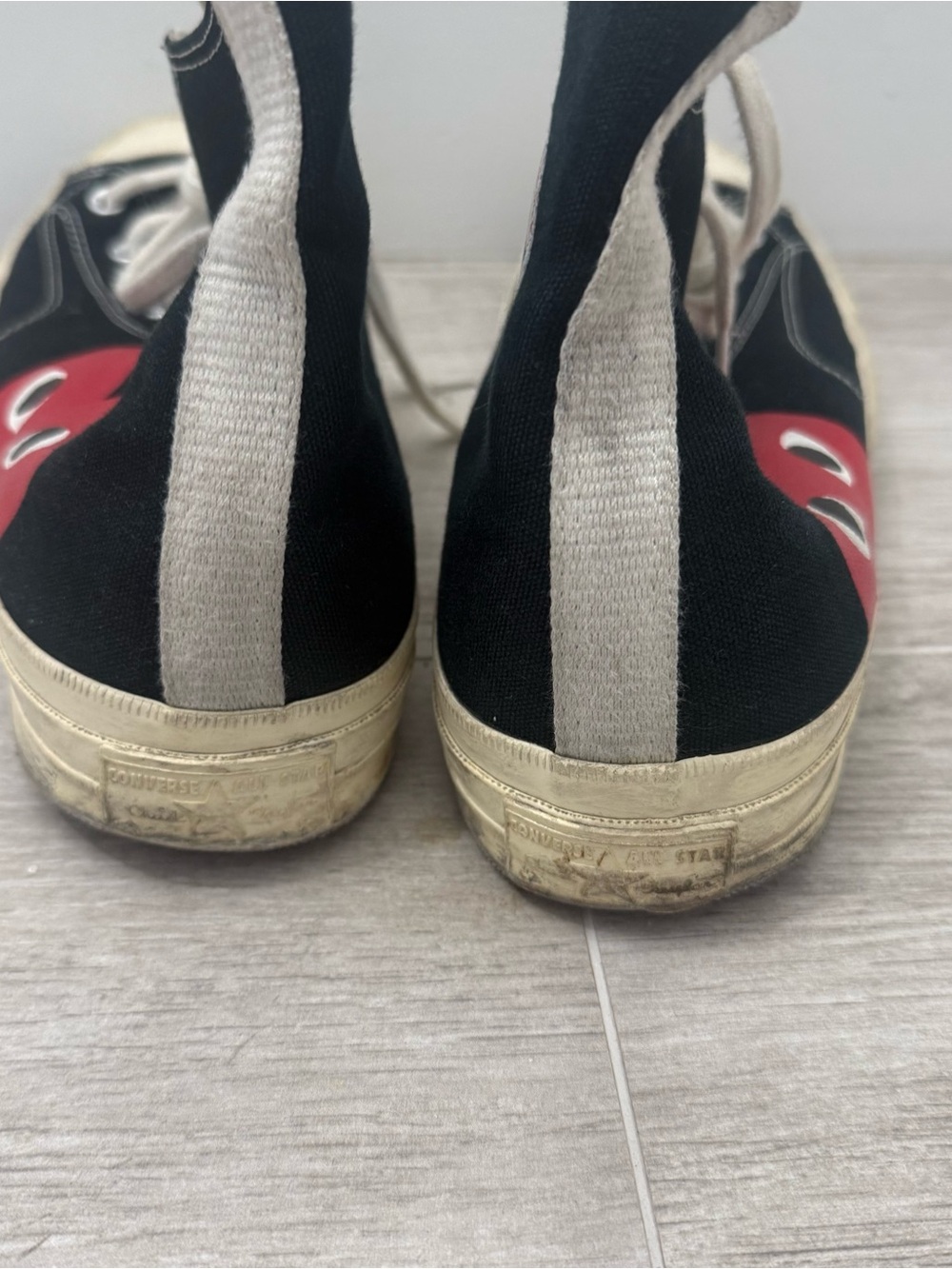 Commes Des GarconS PLAY Converse Unisex Chuck Taylor High Top Sneakers Black 12 - Picture 8 of 12